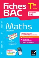 Fiches bac Maths Tle (spécialité) - Bac 2024, tout le programme en fiches de révision détachables