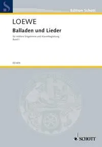 Balladen und Lieder, medium Voice Part and Piano. moyenne.