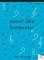 Music bloc harmonie - 4x4 portées / 100 pages perf