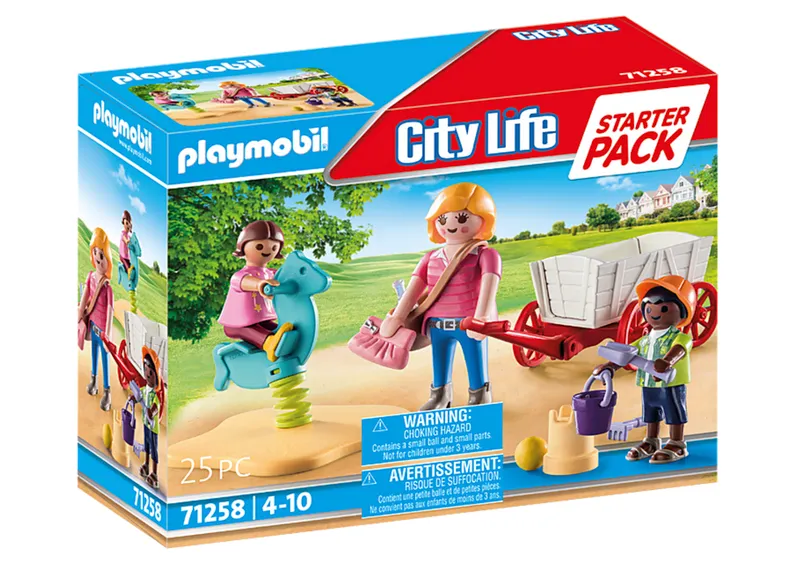 Jeux et Jouets Jeux d'imagination Playmobil Nourrice avec Enfants  Starter Pack City Life