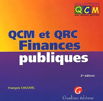 qcm et qrc. finances publiques - 3ème édition