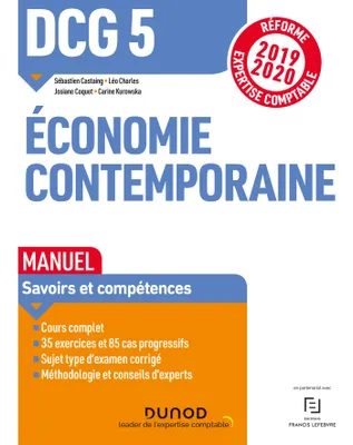 5, DCG 5, économie contemporaine / manuel, Réforme Expertise comptable 2019-2020