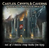 Castles, Crypts & Caverns Books of Battle Mats (Pack of 2)