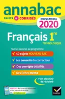 Français 1re séries technologiques bac 2020, sujets et corrigés pour le nouveau bac français