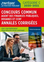 Concours Commun Agent des Finances Publiques Douanes et CCRF - Annales corrigées - Concours 2019/20, Annales corrigées - Concours 2019-2020