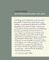 Dé-finitions/méthodes - 1973-2016