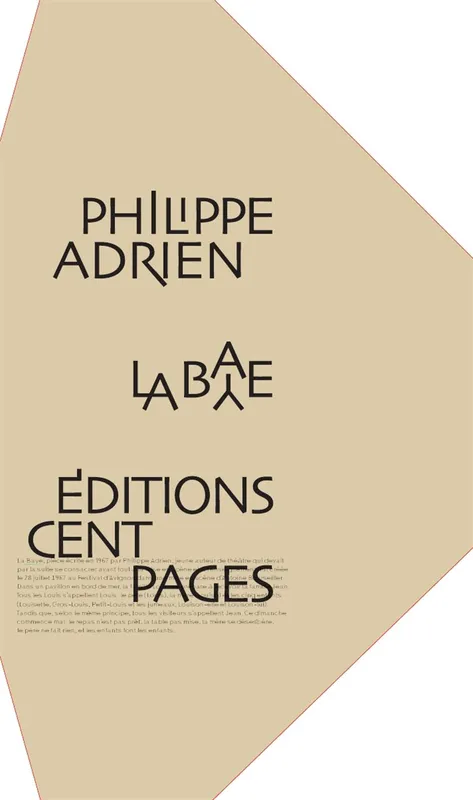 Livres Littérature et Essais littéraires Théâtre La Baye Philippe Adrien