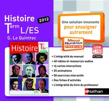 Histoire Term L-ES - G. Le Quintrec - manuel numérique - clé USB - tarif nonadoptant