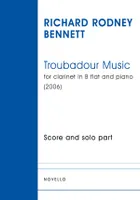 Troubadour music, For clarinet in b flat and piano