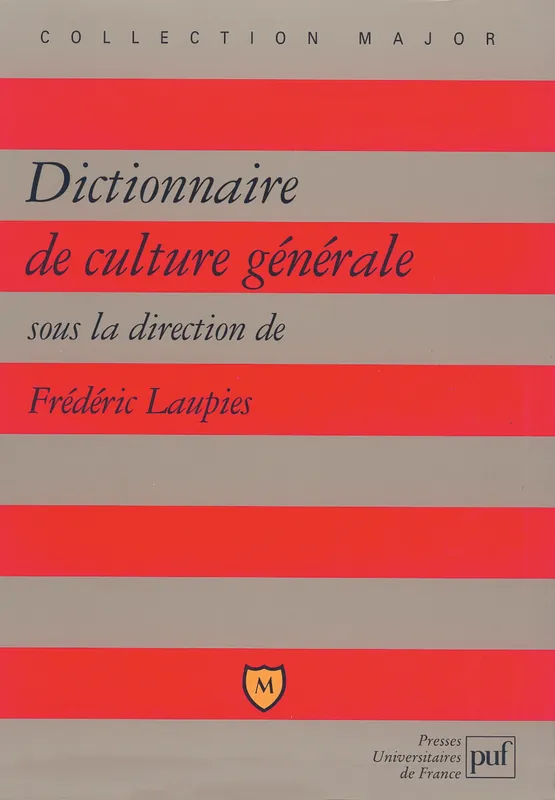 Livres Scolaire-Parascolaire BTS-DUT-Concours Dictionnaire de culture generale Frédéric Laupies