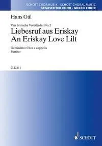 4 British Folk Songs, 2. An Eriskay Love Lilt. mixed choir (SATB). Partition de chœur.