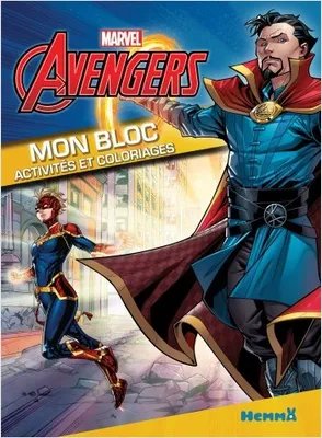 Marvel Avengers Mon bloc - Activités et coloriages (Dr Strange et Captain Marvel)