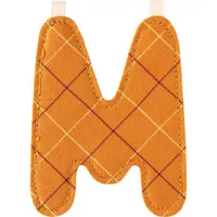 Lettre M (orange/bleue)