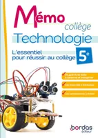 Mémo Collège - Technologie 5e - 2024 - Cahier - élève