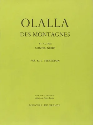 Olalla des montagnes et autres contes noirs / Un Chapitre sur les rêves