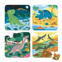 Jeux et Jouets Puzzle Puzzle moins de 24 pièces Puzzles évolutifs (6,9, 12, 16 pcs) - Dinosaures Puzzle