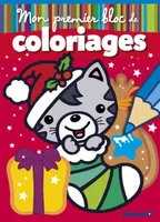 Mon premier bloc de coloriages (Chat Noël)