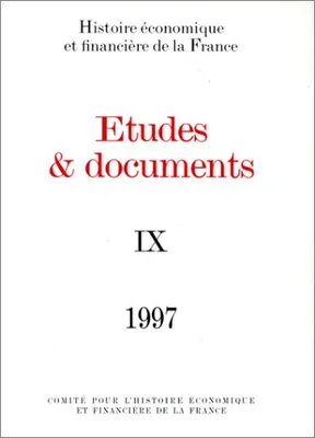 ÉTUDES ET DOCUMENTS - 1997