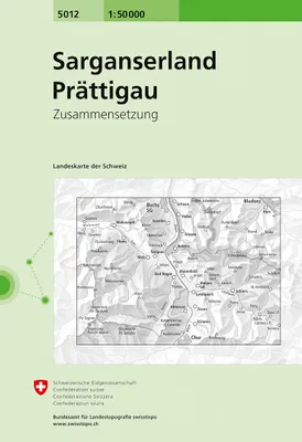 Carte nationale de la Suisse, 5012, Flumserberge / Prättigau 5012