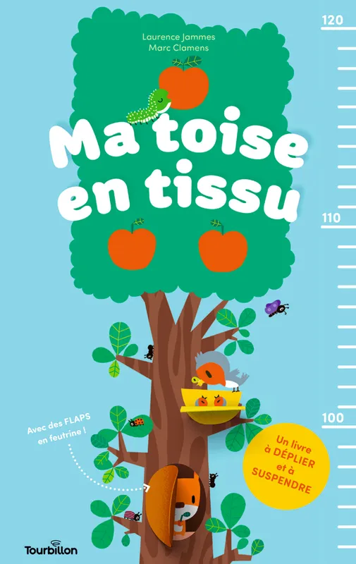 Livres Jeunesse Les tout-petits Albums animés et pop-up Ma toise en tissu Marc Clamens, Laurence Jammes