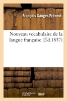 Nouveau vocabulaire de la langue française