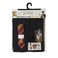 Pack déguisement Gryffondor : robe de sorcier + cravate + 5 tatouages - Harry Potter - S Harry Potter