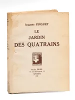 Le Jardin des Quatrains [ Edition originale - Livre dédicacé par l'auteur ]