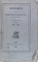 Mémoires de la Société Royale d'Agriculture, (Soie - mûrier - sériciculture)