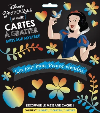 Les Ateliers Disney - Cartes à gratter - Messages mystères - Disney Princesses
