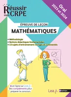 Epreuve orale Leçon - Mathématiques - CRPE 2023 et 2024