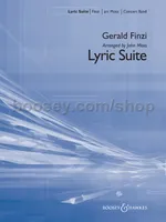 Lyric Suite, Wind band. Partition.