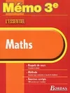 Memo essentiel maths 3e (ancienne edition)