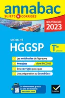 Annales du bac Annabac 2023 HGGSP Tle générale (spécialité), méthodes & sujets corrigés nouveau bac