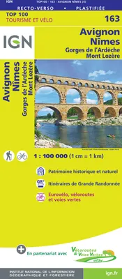 Top 100, 163, Top100163 Avignon / Nimes  1/100.000