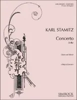 Concerto in B Flat Major, Oboe, 2 Horns and Strings. Réduction pour piano avec partie soliste.