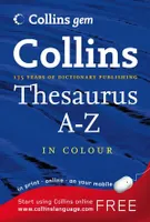 COLLINS GEM ENGLISH THESAURUS A-Z