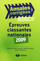 Epreuves classantes nationales 2009, annales corrigées