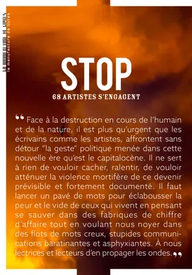 Stop, 68 artistes s’engagent68