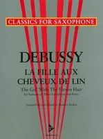 La Fille Aux Cheveux De Lin, saxophone (S/T) and piano. Partition et partie.