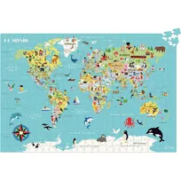 Puzzle 500 pièces - Carte du Monde