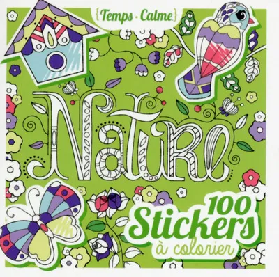 100 stickers à colorier - Nature Eugénie Varone