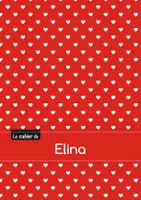 Le cahier d'Elina - Petits carreaux, 96p, A5 - Petits c urs