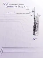 Quartett in Eb, op. 8, No. 3. 4 saxophones (SATBar). Partition et parties.