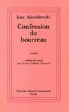 Confession du bourreau, roman