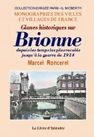 Glanes historiques sur Brionne - depuis les temps les plus reculés jusqu'à la guerre de 1914, depuis les temps les plus reculés jusqu'à la guerre de 1914
