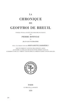 La chronique de Geoffroi de Breuil prieur de Vigeois, Prieur de vigeois