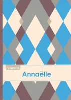 Le carnet d'Annaëlle - Lignes, 96p, A5 - Jacquard Bleu Gris Taupe