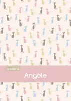 Le cahier d'Angèle - Petits carreaux, 96p, A5 - Chats