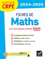 Hatier CRPE -  Fiches de Maths - Epreuve écrite 2024/2025