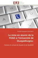 La mise en  uvre de la foad à l université de  ouagadougou: